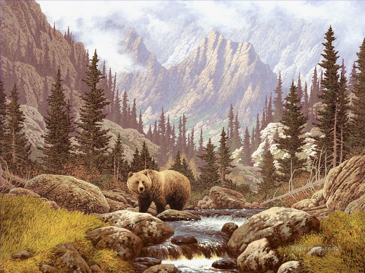 bear 3 Oil Paintings